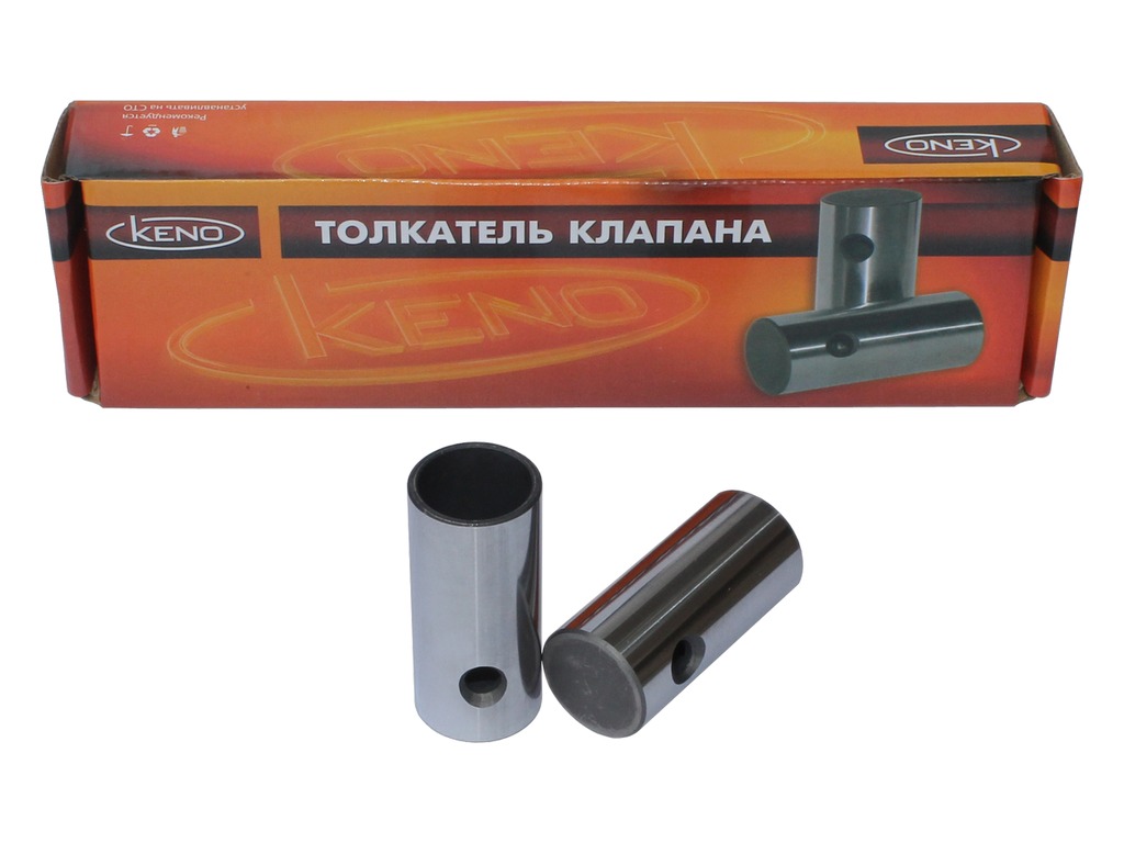 Толкатель клапана Волга, ГАЗель, Соболь, УАЗ, ГАЗ 53, 66, 3307, ПАЗ, КАВЗ, ЗИЛ дв.ЗМЗ 402, 4021, 511, 5324, УАЗ 421, 417, ЗИЛ 508, 130, 375, к-т 8шт. (АМ.21-1007055-А4, 21-1007055-А4, 002100-3906614-00, 508.1007055, 274.3906613) KENO, артикул KNG-1007045-60 — фото автозапчасти
