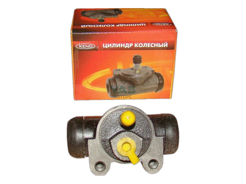 Цилиндр тормозной задний УАЗ 469, 452, 3151, 3303, 3309, 3741, 3962, 2206, правый/левый, штуцер d=12х1,25мм., внутр. d=25мм. (469-3502040, 3151-3502040, 3151-00-3502040-96) KENO, артикул KNU-3502040-72 — фото автозапчасти