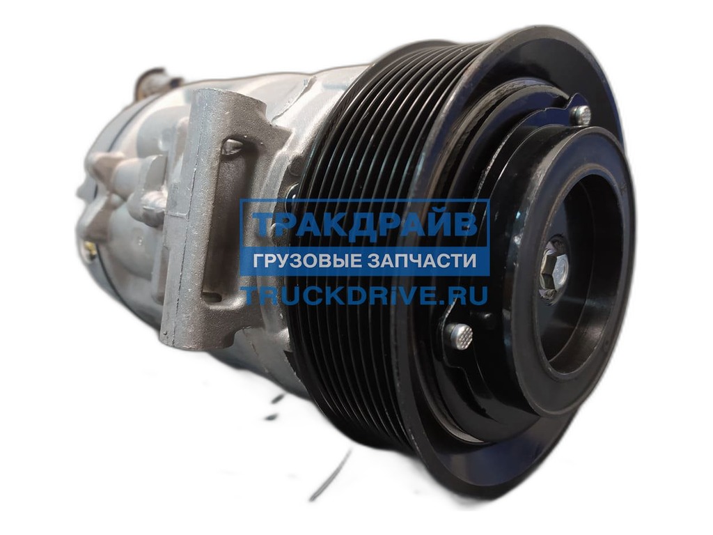 Компрессор кондиционера КАМАЗ 5490 MB Actros, Axor, 24В, 3кВт, шкив 9РК (А4572300111, А0002343711, А457230011180, 4572300111, 0002343711, 457230011180) LUZAR, артикул LCAC 0790 — фото автозапчасти