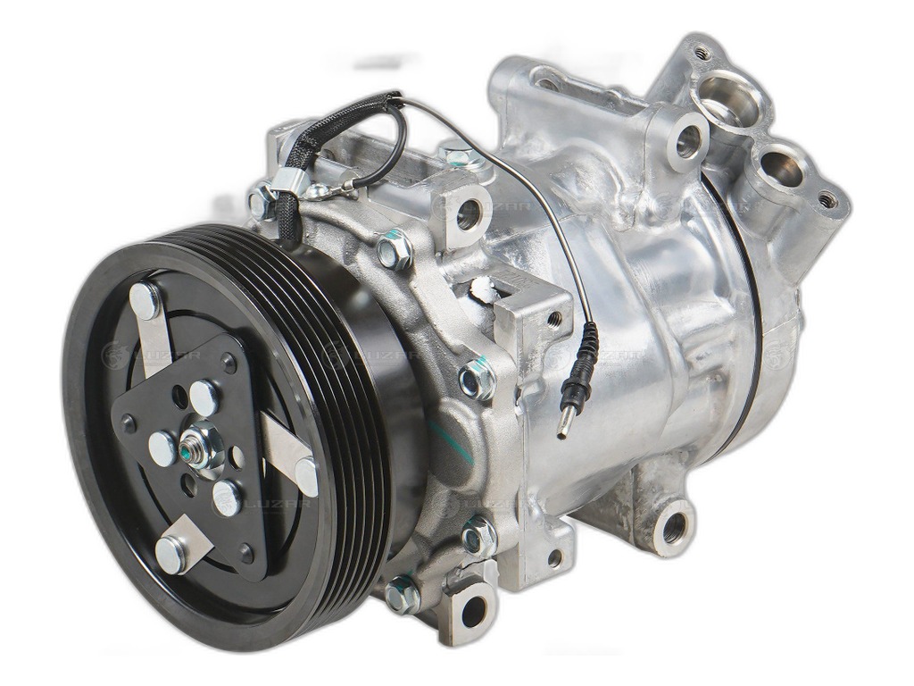 Компрессор кондиционера LADA Largus, Renault Logan, Duster, 2кВт, шкив 6РК (8200117767, 8200603434, 926000097R, 8200526884, 8200600135, 8200802609, 8200866441, 926006229R, 6001548723, 6001549991, 8200802608) LUZAR, артикул LCAC 0998 — фото автозапчасти