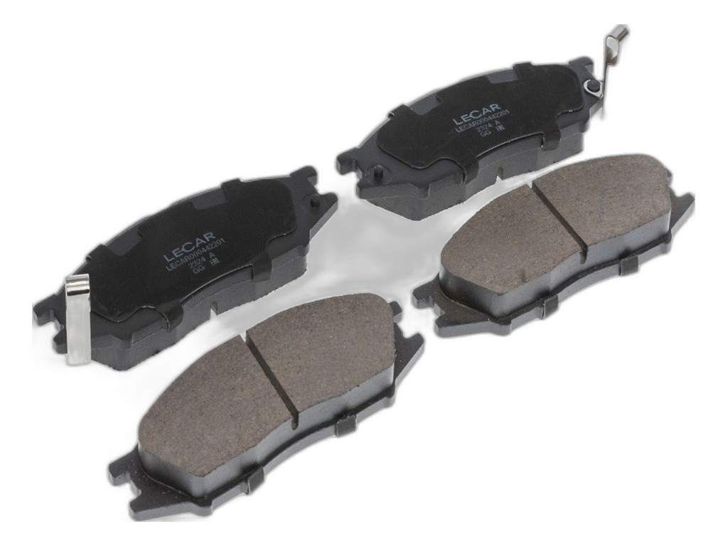 Колодка тормозная Nissan Almera Classic (B10) 06-, (к-т 4шт) передние LECAR, артикул LECAR-0004422-01 — фото автозапчасти