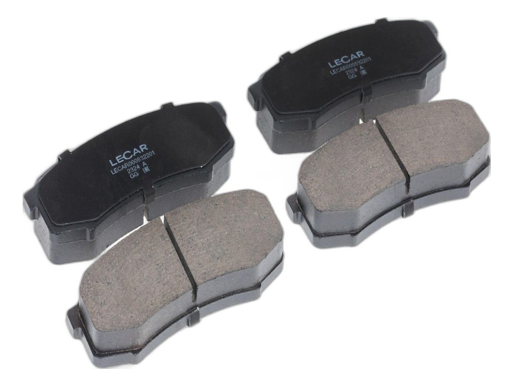 Колодка тормозная TOYOTA Land Cruiser 80, 90, 150, Prado, Hi-Lux II, LEXUS GX, RX, MITSUBISHI PAJERO 3.8/3.2D (2006->) (к-т 4шт) задняя LECAR, артикул LECAR-0008322-01 — фото автозапчасти