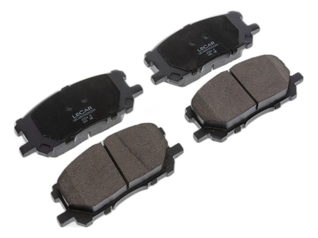 Колодка тормозная LEXUS RX300/RX330/RX350 03>08/RX400H 05>09 (к-т 4шт) передняя LECAR, артикул LECAR-0002822-01 — фото автозапчасти