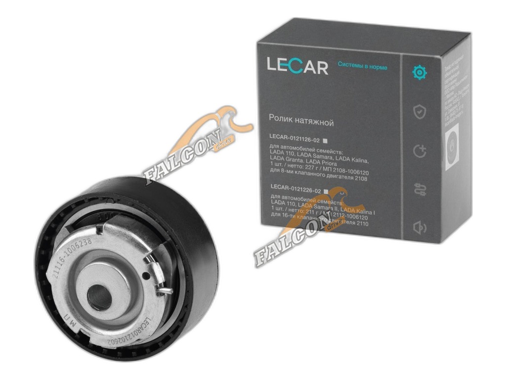 Ролик натяжителя ремня  ГРМ LADA Granta натяжной с эксцентриком LECAR, артикул LECAR012102602 — фото автозапчасти