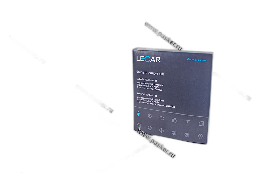 Фильтр салона ВАЗ LADA X-Ray, Vesta, RENAULT Kaptur, Clio IV, Logan II, Sandero II LECAR, артикул LECAR019200401 — фото автозапчасти