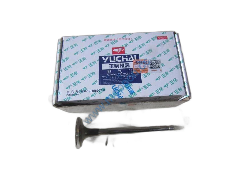 Клапан выпускной дв.YC6L280N-52, КОНВЕЙЕРНЫЙ ОРИГИНАЛ Yuchai, артикул LN100-1003103B — фото автозапчасти