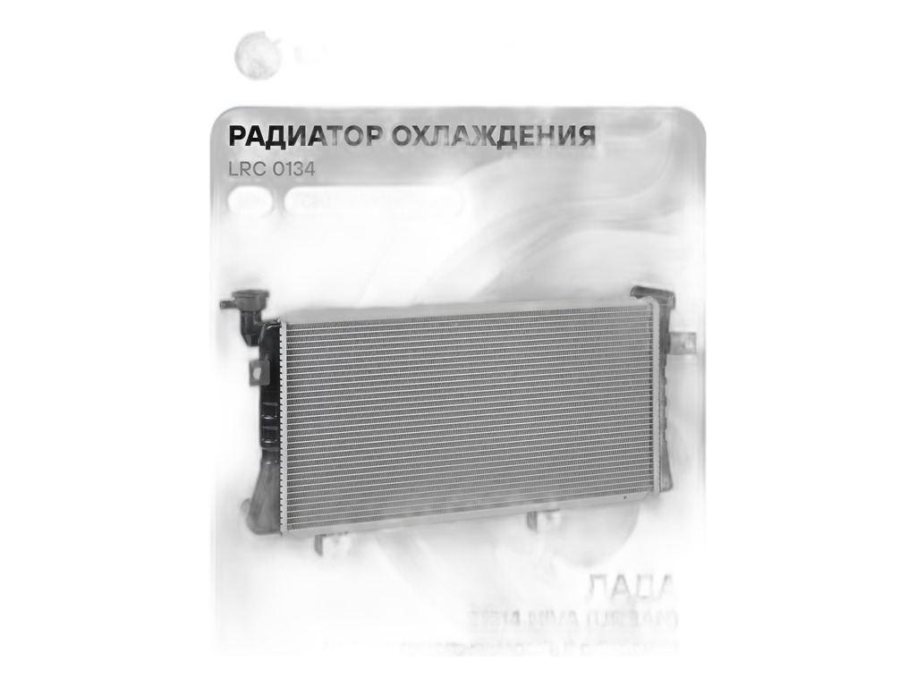 Радиатор водяной ВАЗ 21214, 2120, 21218, 2131, 2339, 2346 Нива, LADA NIVA Legend 3-х и 5-ти дверная, LADA 4х4WD, алюминиевый, ПОВЫШЕННАЯ ТЕПЛООТДАЧА (21214-1301012, 21214-1301012-21) LUZAR, артикул LRc 0134 — фото автозапчасти