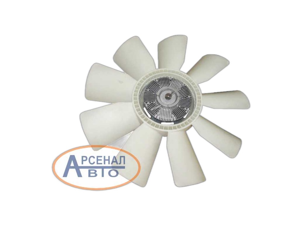 Муфта вязкостная КАМАЗ 54115, 5511, 55112, 55102, 55111 дв.740.30, 740.31, в сб. с крыльчаткой d=660мм., 9 лопастей (21-405-010, 020002742, 020005181, 312536, 18223-3) LUZAR, артикул LVC 0766 — фото автозапчасти