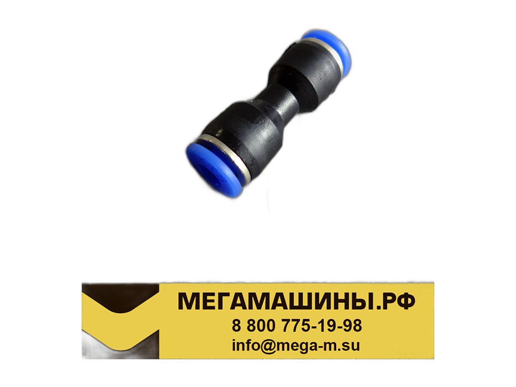 Фитинг трубок прямой d= 4мм., пластиковый (РUС4) AM-33-001 АВТОМАГНАТ г.Москва, артикул PUC 4 — фото автозапчасти