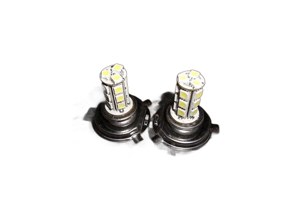 Автолампа диод S25(P21W) 12V 18SMD, с цоколем 1-контактная белая, габариты, стопы, поворот, задние противотуманные фары, фонари заднего хода (S08201048) Skyway, артикул S1156-18SMD-5050 W — фото автозапчасти