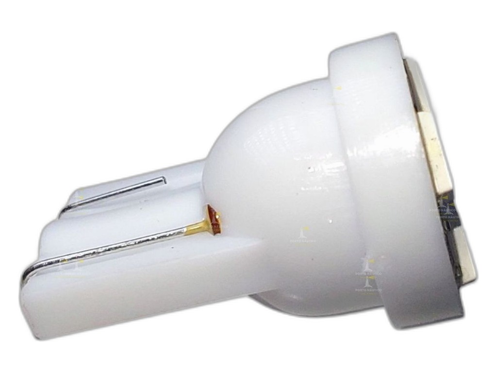 Автолампа диод T8,5(T4W) 12V 4 SMD диодов с цоколем BA9S 1-конт конус, белая, габариты, номер min10 (S08201225) Skyway, артикул SBA9S-4SMD-3528 — фото автозапчасти
