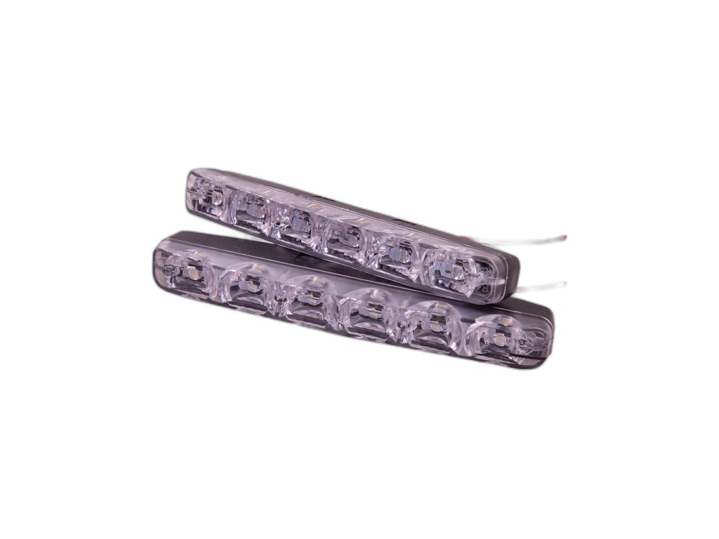 Ходовые огни 6 диодов 6 W, к-т 2шт., 155х33х17 (S01501014) Skyway, артикул SHDX-D023-A — фото автозапчасти