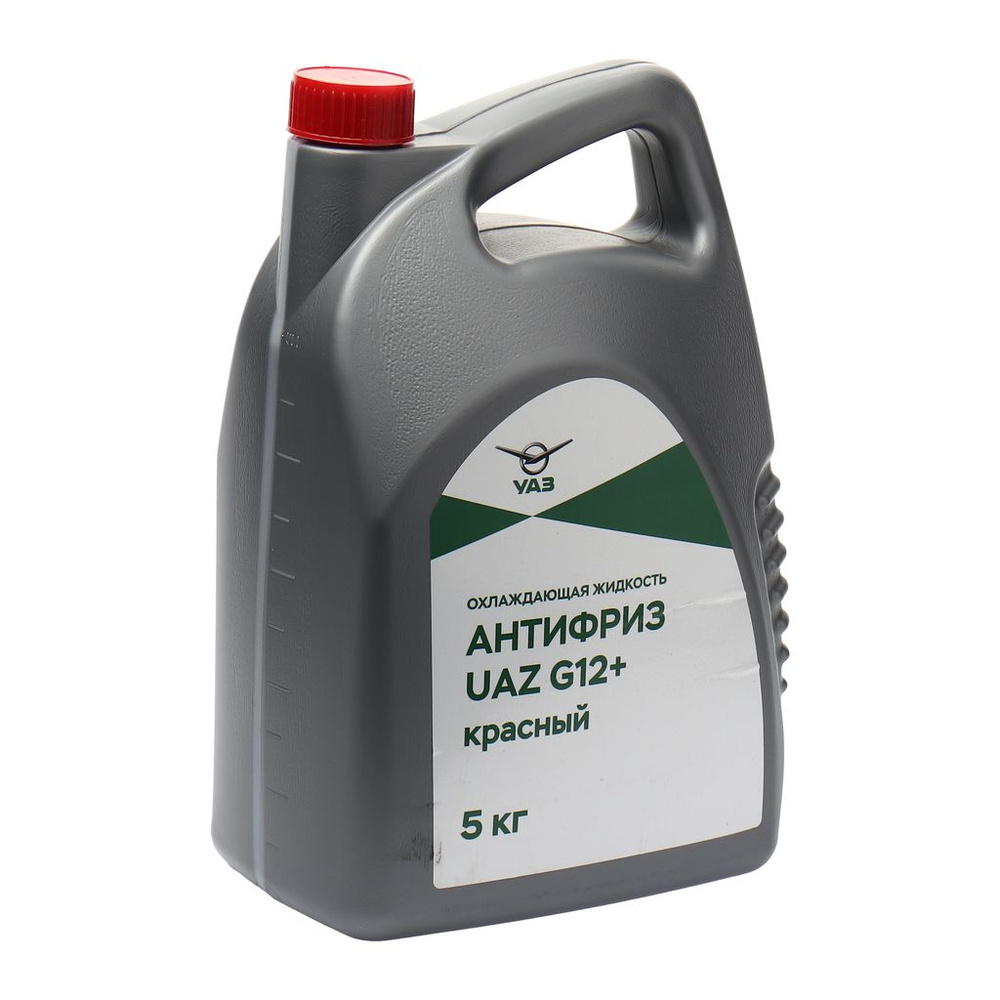 Охлаждающая жидкость Антифриз UAZ G12+ красный 1 кг УАЗ, артикул 000000-4734016-10 — фото автозапчасти