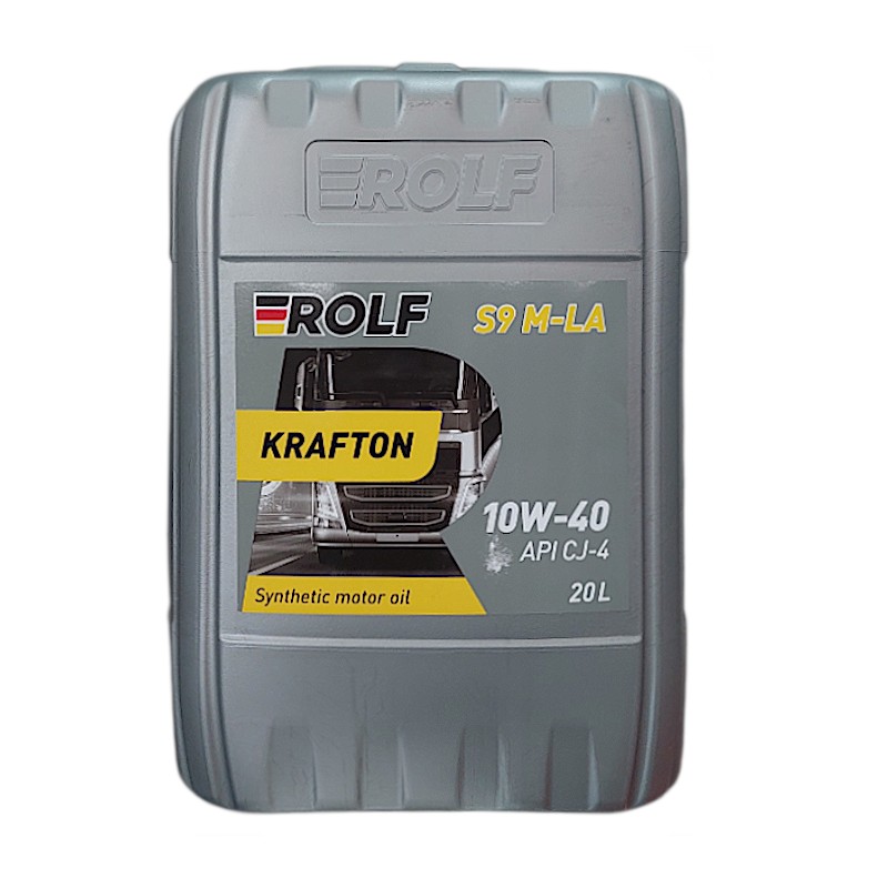Масло моторное ROLF Krafton S9 M-LA 10W-40 CJ-4; E6, E4, E9, E7 синтетика 20 л, артикул 102403 — фото автозапчасти