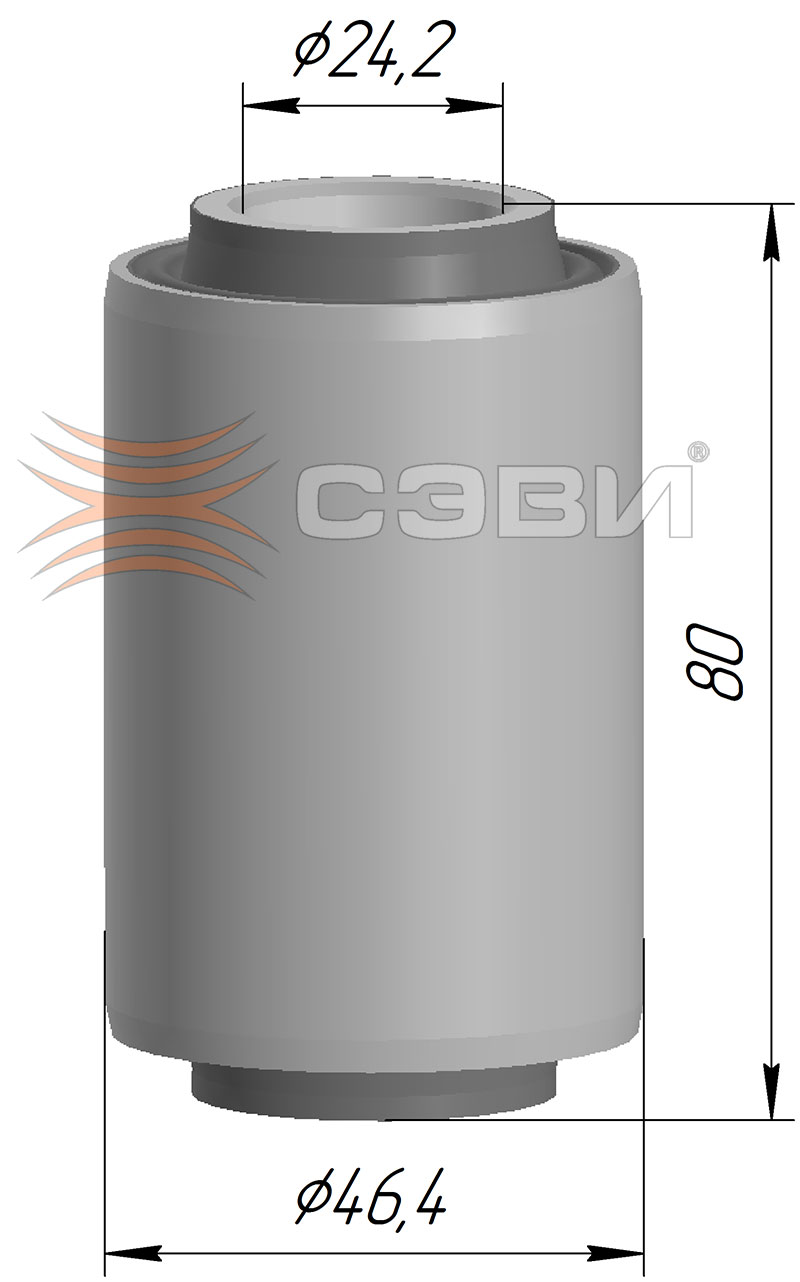 Сайлентблок ГАЗель Next, рычага нижнего, ЭКСПЕРТ. A21R23.2904152 "СЭВИ", артикул 1226-4152 — фото автозапчасти