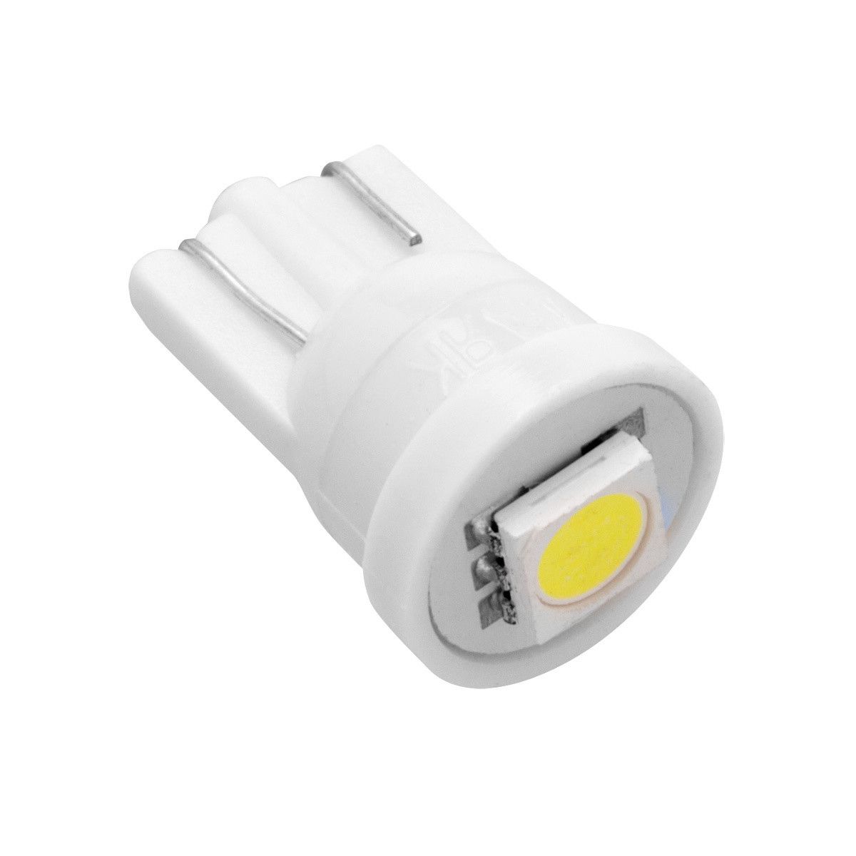 Автолампа W5W, 12V светодиод T10 1SMD (5050) W2.1x9.5d WHITE. 12T10-W\1SMD "МАЯК" — фото автозапчасти