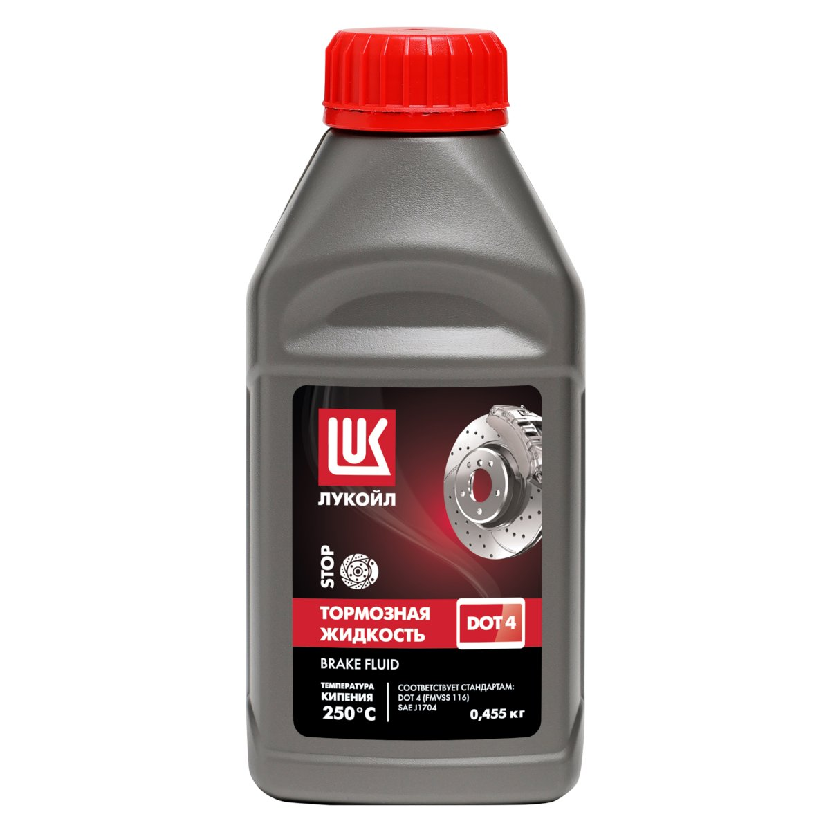 Тормозная жидкость Лукойл DOT-3 455 мл Lukoil, артикул 1338805 — фото автозапчасти