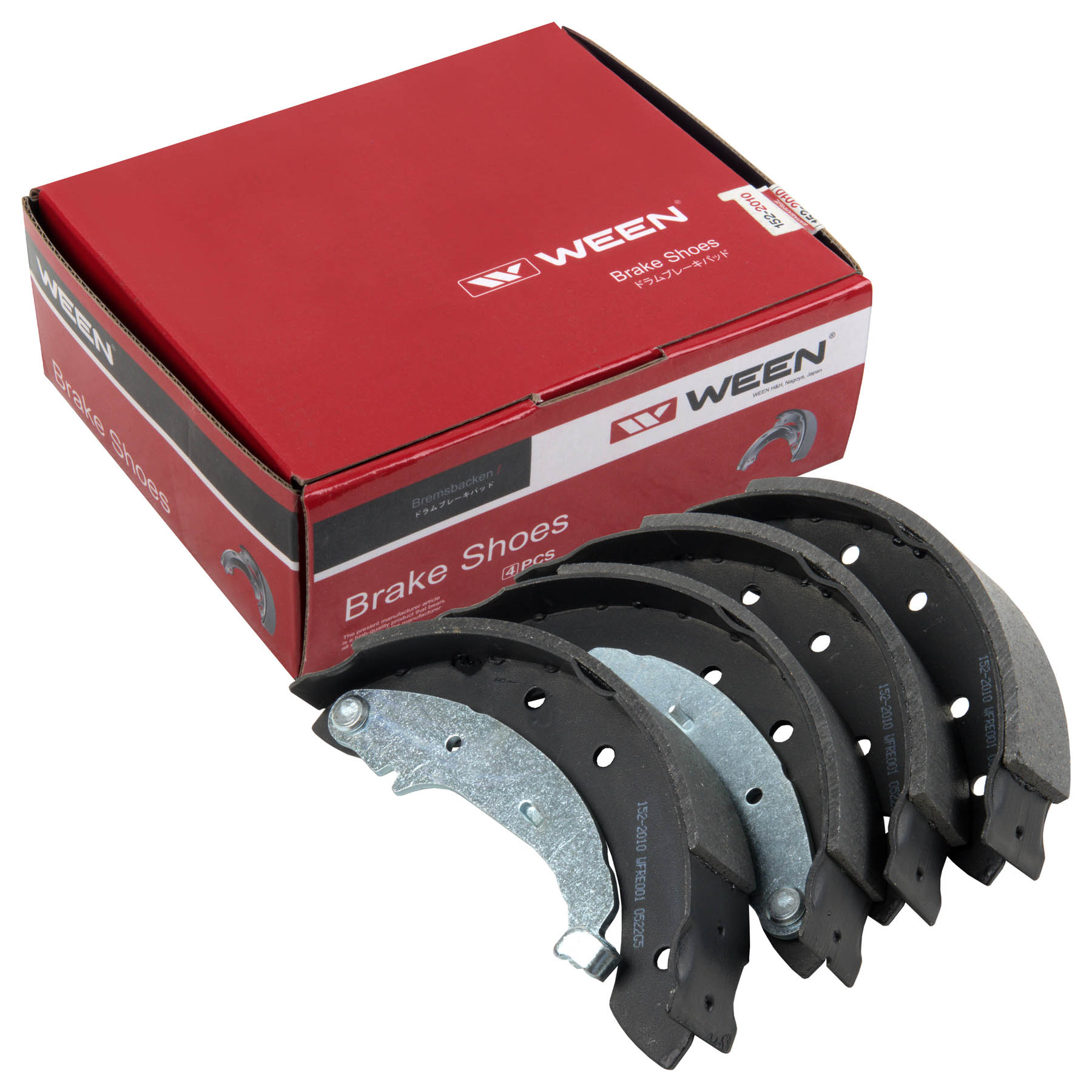 Колодки задние LADA Largus (-13), RENAULT, LIFAN, барабан. (к-т 4 шт) (TRW 203x38). 152-2010 "WEEN" — фото автозапчасти