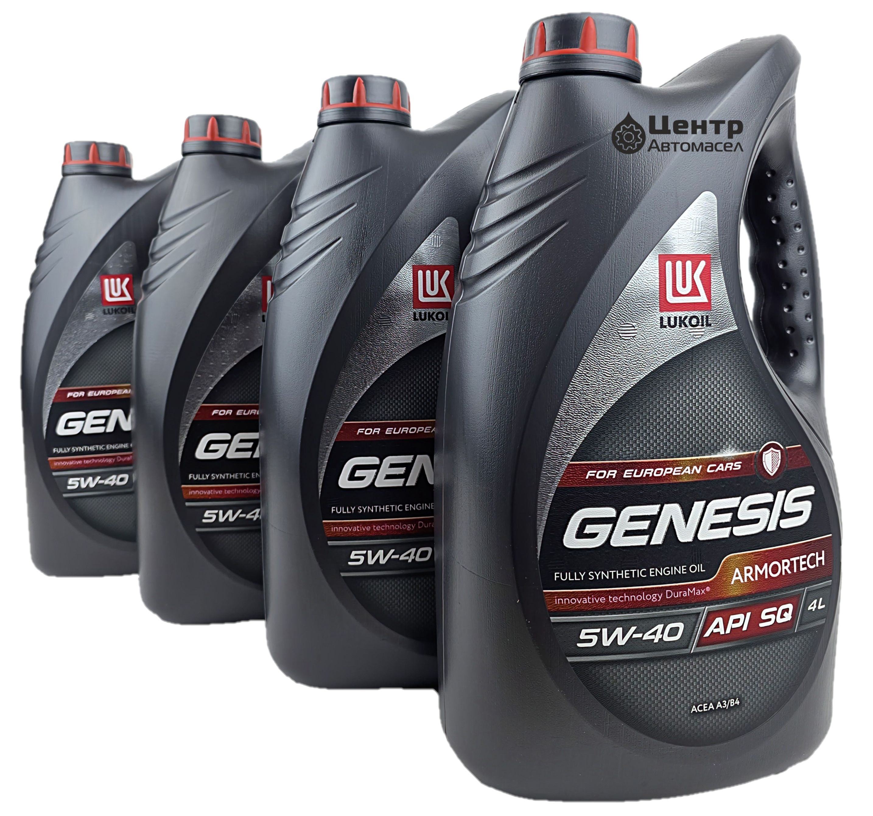 Масло моторное Лукойл Genesis Armortech 5W40 SQ/СF, А3/В4 синтетика 4 л (обновление API SN, API SP до API SQ) Lukoil, артикул 2255948 — фото автозапчасти