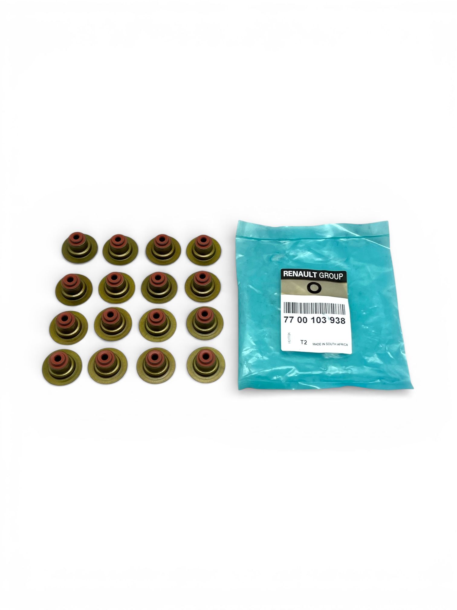Колпачок маслосъёмный NISSAN, MITSUBISHI, RENAULT, (к-т 16 шт) 5х9х11,4х11,5. 13207CJ40A "ROSTECO", артикул 22644 — фото автозапчасти