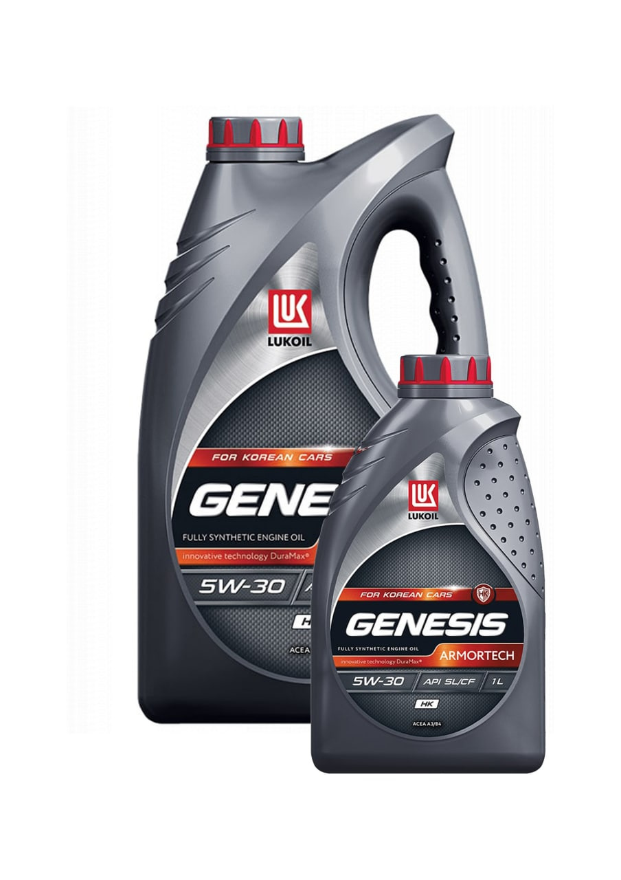 Масло моторное Лукойл Genesis Armortech НК 5W-30 SL/CF, А3/B4 синтетика 4 л Lukoil, артикул 3149287 — фото автозапчасти