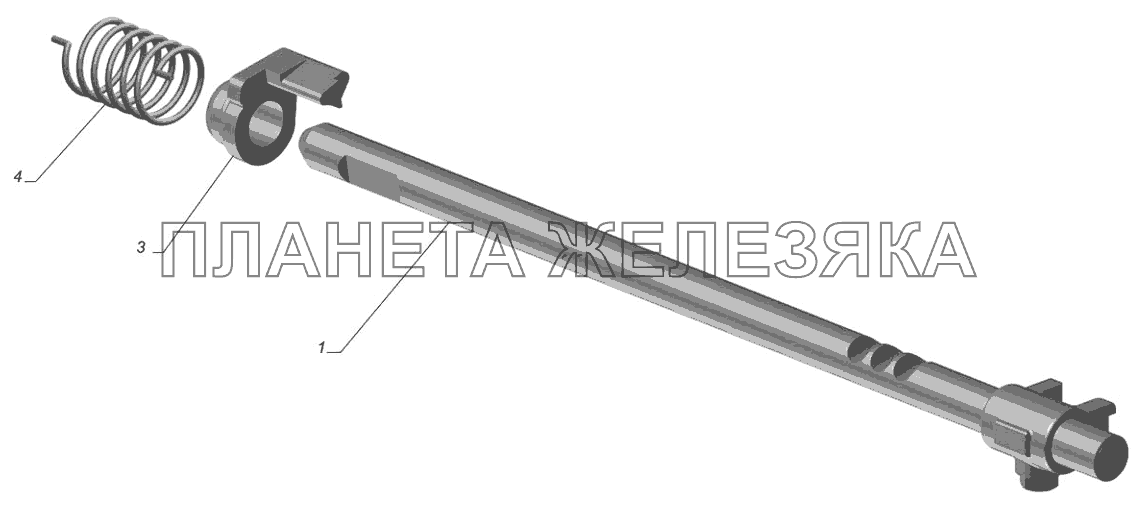 Шток 5 передачи и заднего хода ГАЗ, артикул 3302-1702031 — фото автозапчасти