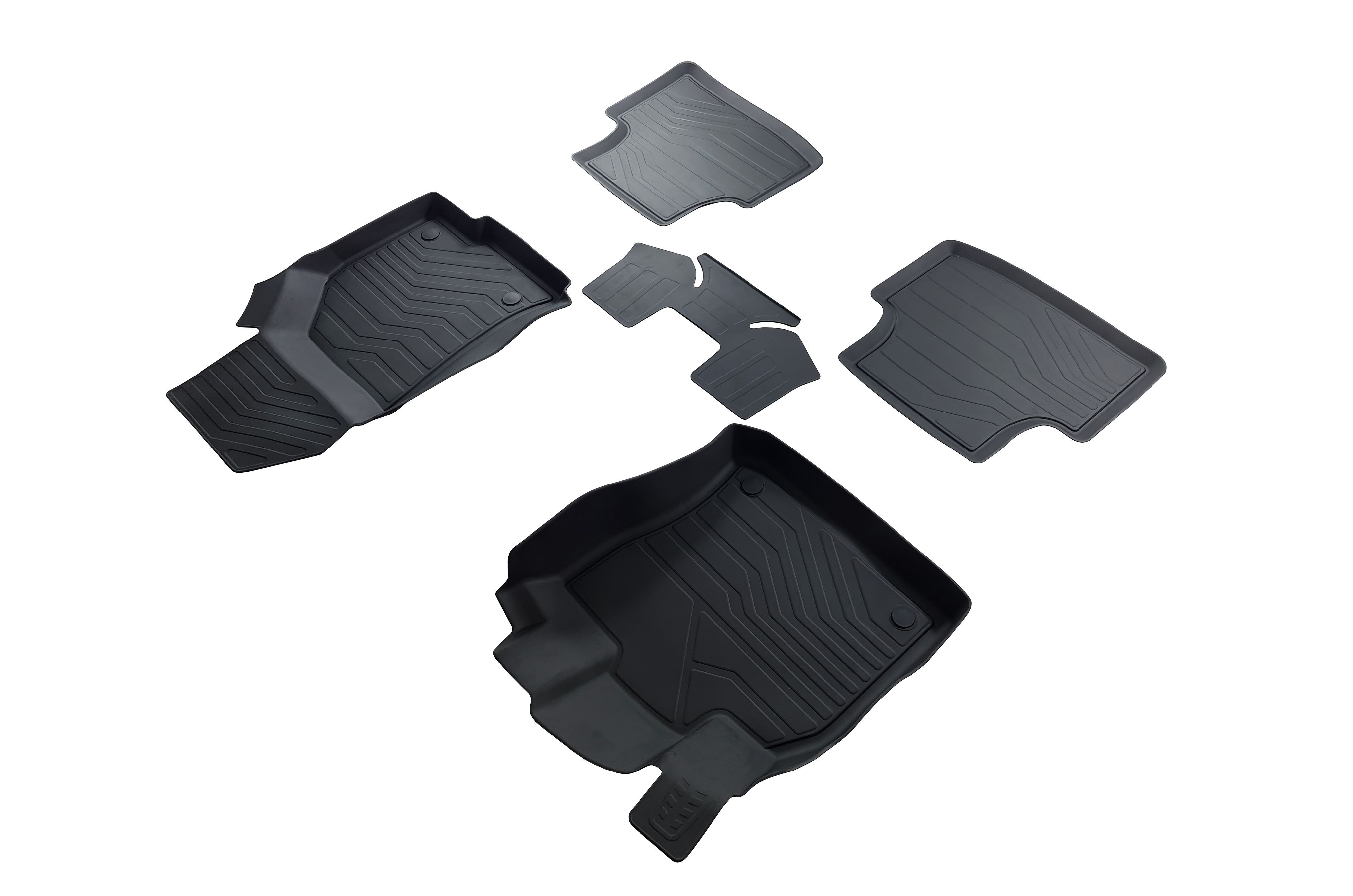 Коврики пола Volkswagen Passat B8 (2014-) 3D LUX (к-т 5 шт) SRTK, артикул 3D.W.PAS.B8.14G.02X55 — фото автозапчасти