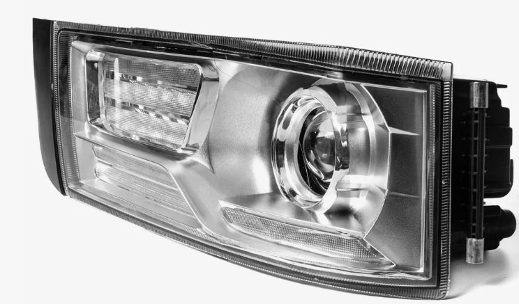 Фара КАМАЗ 54901 MB Actros, Axor, Евро 5, с кабиной К5, левая, блок фара (09.2221, ФГ017 АЕ) АвтоЭлектрика, артикул 54901-3711011 АЕ — фото автозапчасти