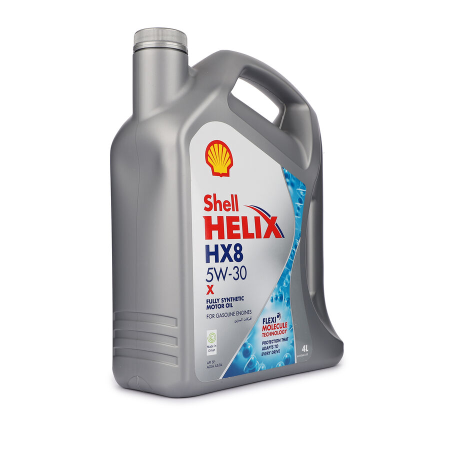 Масло моторное Shell Helix HX8 X 5W-30 SP, A3/B4 синтетика 4 л, артикул 550061565 — фото автозапчасти