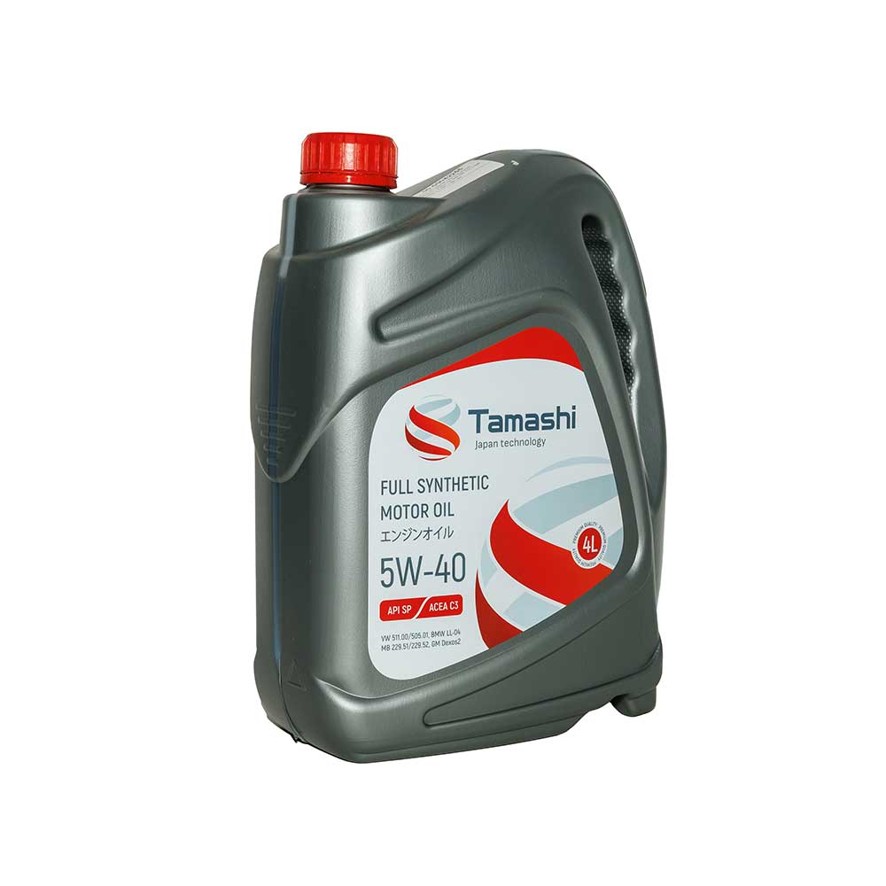 Масло 5W-40 синтетическое 4л (API SP, ACEA C3). 5W40T074 "TAMASHI" — фото автозапчасти