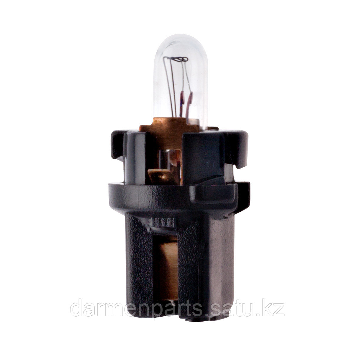 Автолампа T1.2W, 12V 1.2W, цоколь B8.7d (с патроном) (пан.приб). 612012P8,7/10 "МАЯК" (уп. 10 шт) — фото автозапчасти