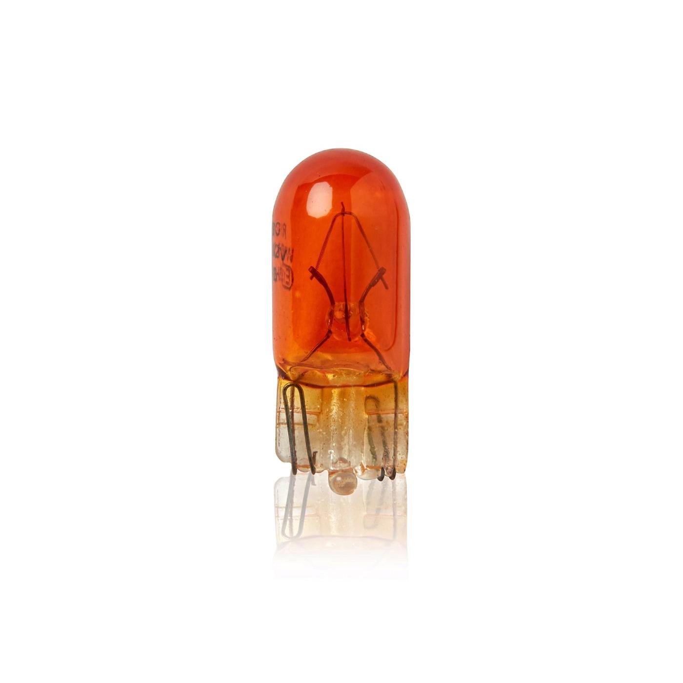 Автолампа WY5W, 12V 5W, цоколь W2.1x9.5d ORANGE (габарит, повт.поворота). 61205бцORANGE "МАЯК" — фото автозапчасти