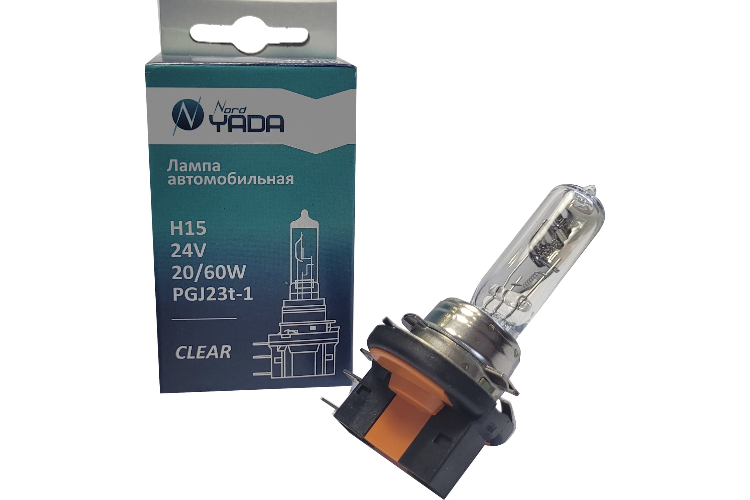 Автолампа H15, 24V 20/60W, цоколь PGJ23T-1. 900143 "Nord YADA" — фото автозапчасти