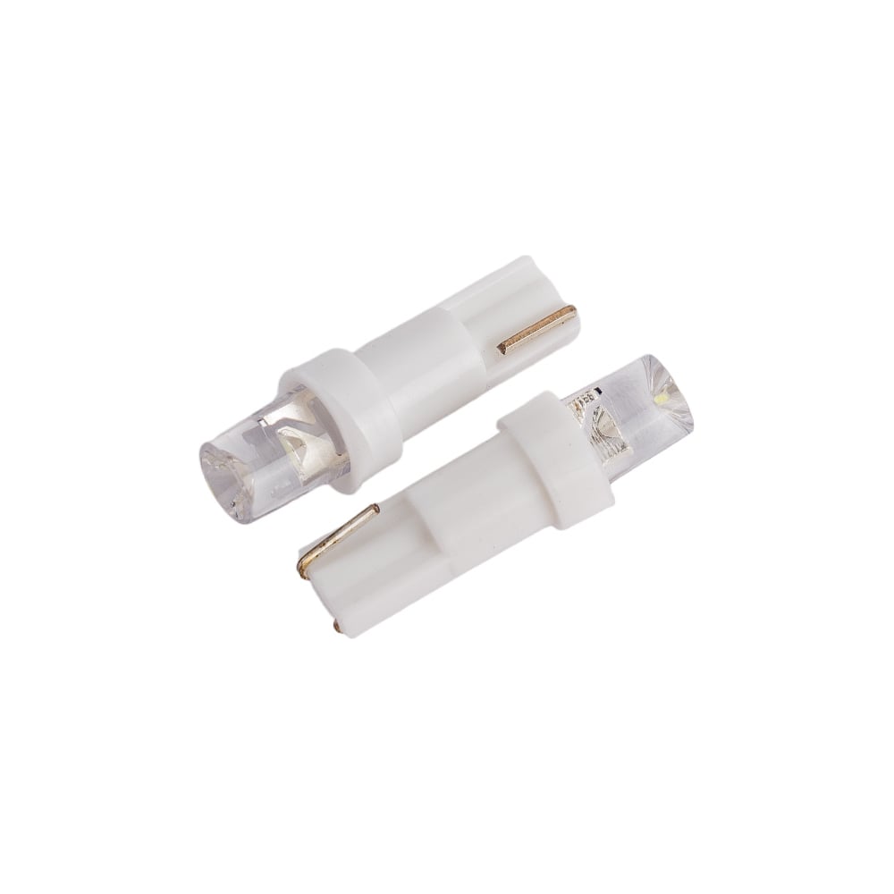 Автолампа W1,2W, 12V, W2,0х4,6d, (светодиод T5-01 1LED) конус белый 0.18W 4lm. 900277 "Nord YADA" — фото автозапчасти