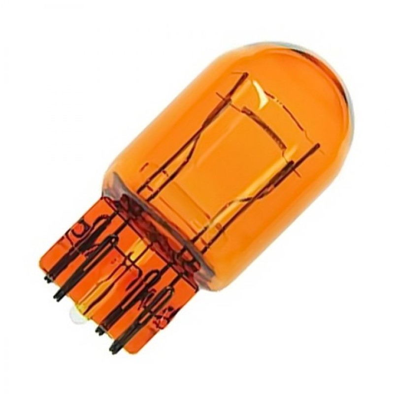 Автолампа WY21/5W, 12V 21/5W, безцокольная, (желтая) (поворотник). 900431 "Nord YADA" — фото автозапчасти