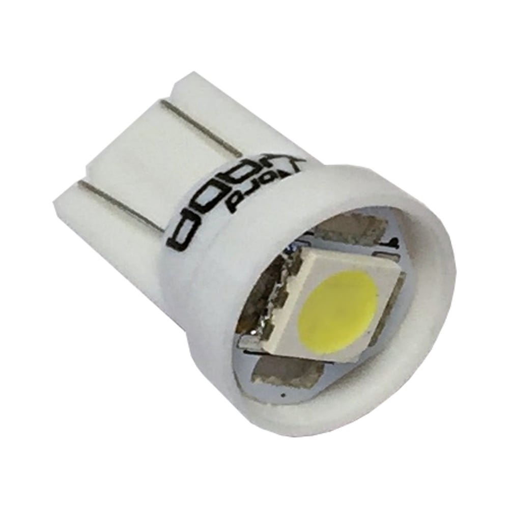 Автолампа W5W, 12V, T10-1 SMD (size 5050) (светодиод) белый 0.3W 5lm. 902398 "Nord YADA" — фото автозапчасти
