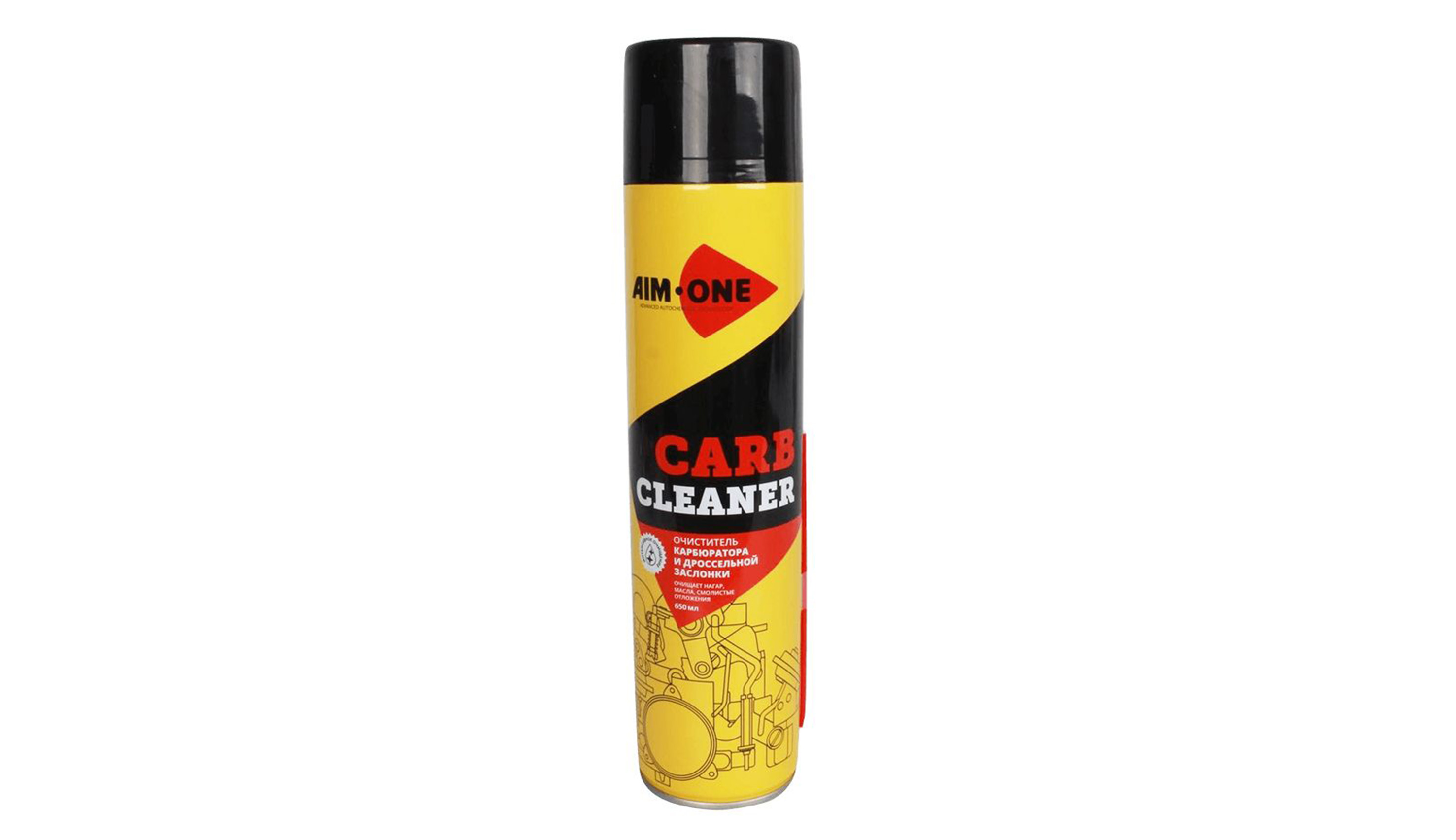 Очиститель карбюратора и дросселя Carb Cleaner 650мл. AC-650 "AIM-ONE" — фото автозапчасти