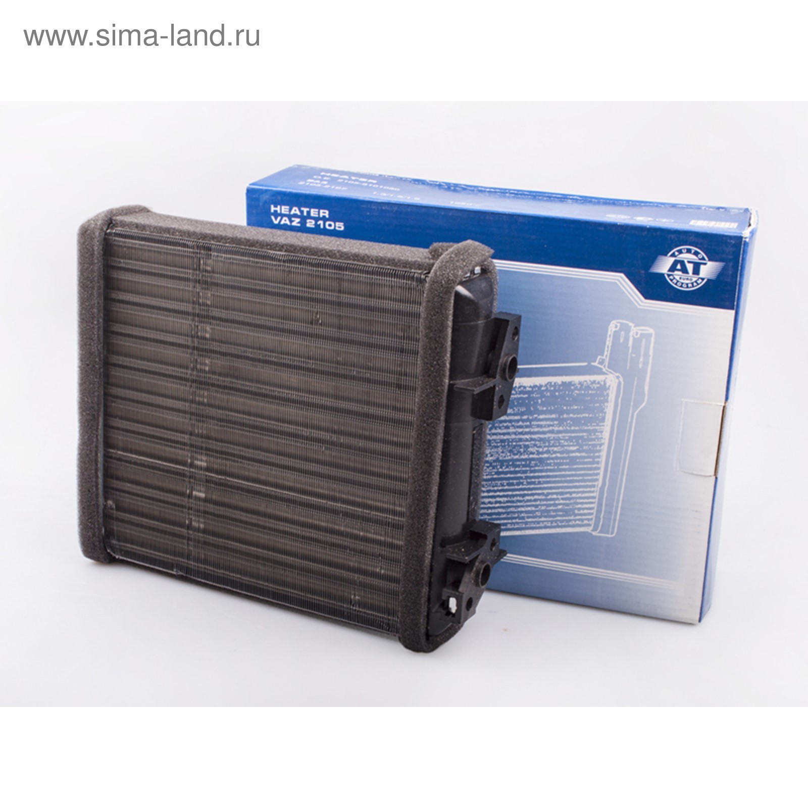 Радиатор отопителя ВАЗ 2105-07, алюмин. AT 1050-005RA "AT" Auto Euro Program AT — фото автозапчасти