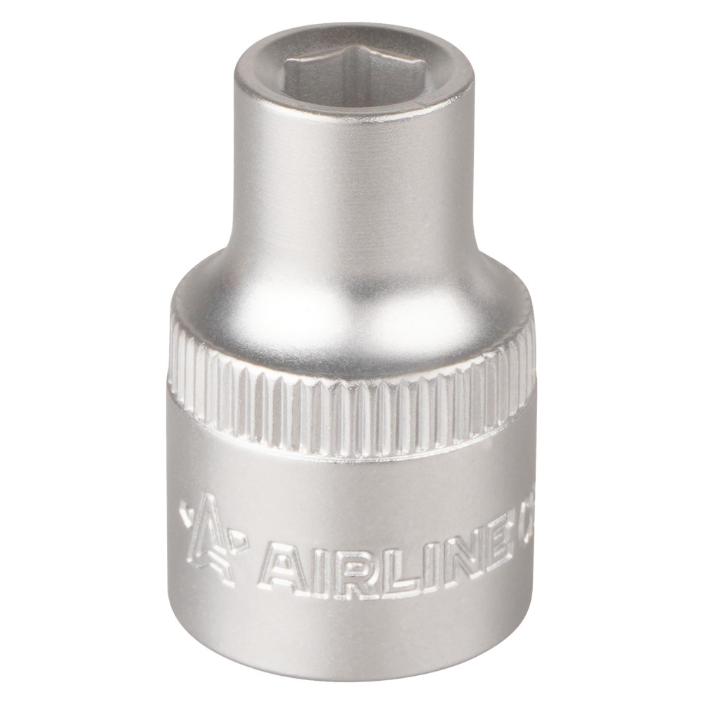 Головка торцевая 1/2"DR шестигранная 8мм, L=38мм пласт.подвес. AT-S12-01 "AIRLINE" — фото автозапчасти