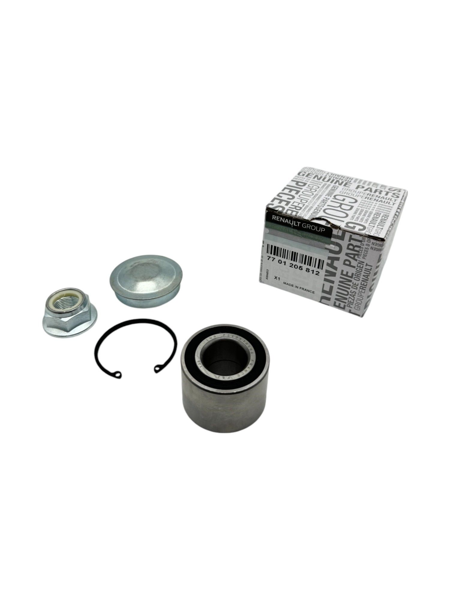 Подшипник ступицы LADA Largus, RENAULT, NISSAN, задний (+стоп, гайка, колпач). 432102069R "AUTORAM", артикул AWB-VLAR-6 — фото автозапчасти