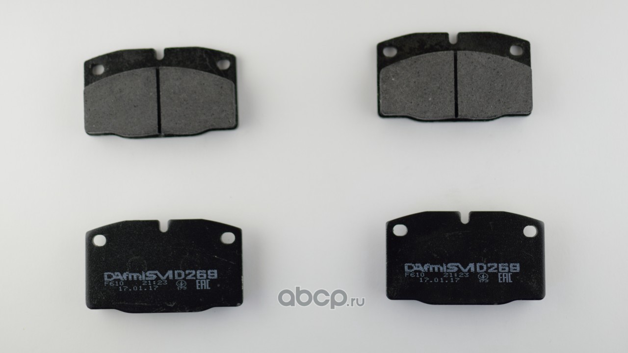 Колодки передние OPEL Kadett, DAEWOO Nexia, (О.Е-1605788). D269SM "Dafmi-plus" — фото автозапчасти