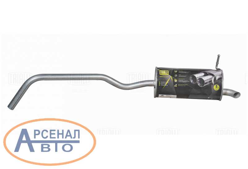 Глушитель LADA XRay (16-), (алюм. сталь) Н/О. EMM 0134 "TRIALLI"