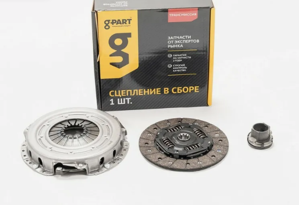 Корзина сцепления + диск + выжимной Газель, Соболь-Бизнес дв. Cummins 2.8 G-PART, артикул GP.10690005 — фото автозапчасти