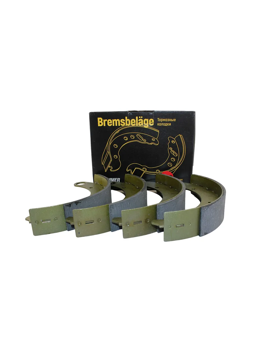 Колодка ГАЗ 24, 3110 с торм. накладкой (к-т 2дл.+ 2кор.) ГОСТех, артикул ГТ3110-3502090 — фото автозапчасти