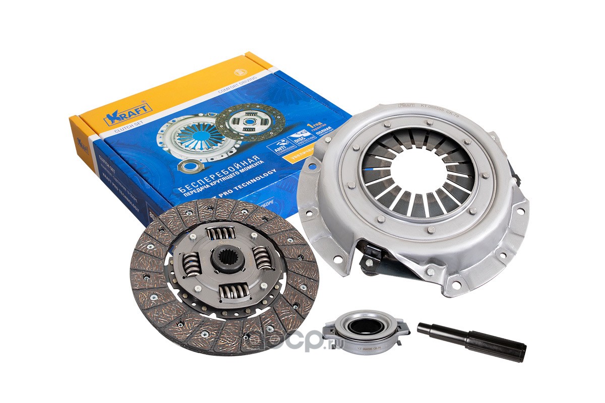 Сцепление в сборе Nissan Almera N16, Primera P11/P12 1.5-1.6 (00-). KT 098595 "KRAFT" — фото автозапчасти