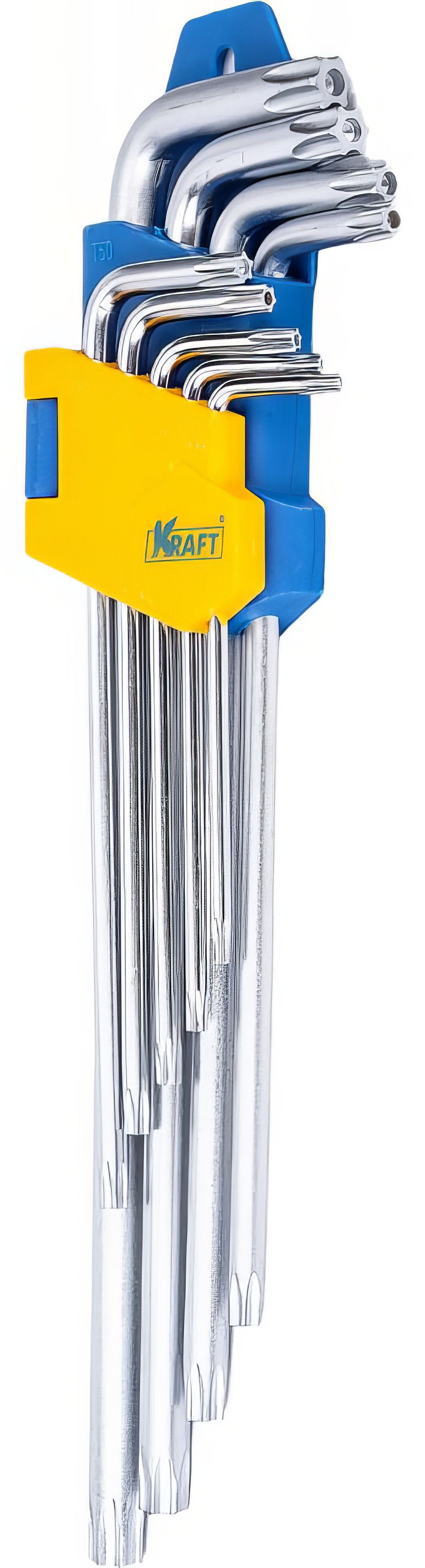 Ключи торцевые torx Г-образные, длинные, 9шт. KT 700565 "KRAFT" — фото автозапчасти
