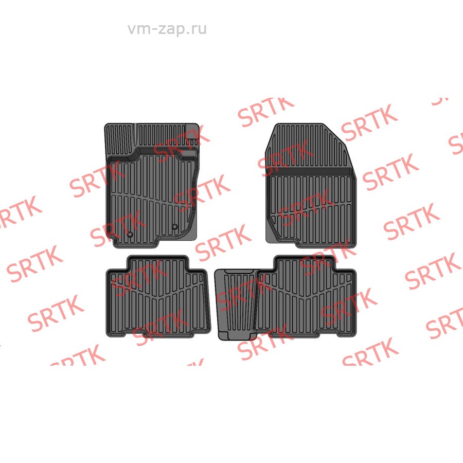 Коврики пола TOYOTA Rav4 Long (2006-2013) Premium (к-т 4 шт) SRTK, артикул PR.TY.RAV.L.06G.02X15 — фото автозапчасти