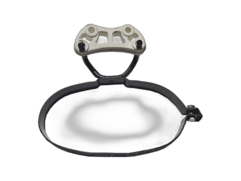 Кронштейн глушителя ГАЗель Бизнес, ГАЗель NEXT, нов.обр. в сборе с хомутом (A21R22-1203039-10) 0545699 Riginal, г. Н. Новгород, артикул RGA21R22-1203039-10 — фото автозапчасти