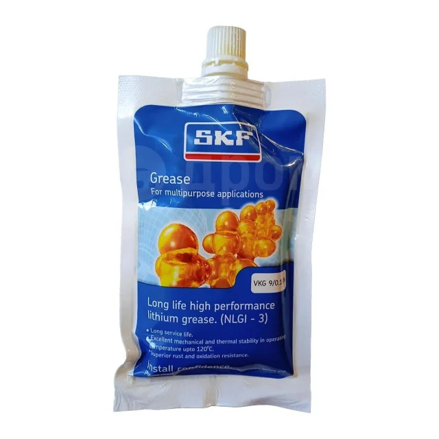 Смазка для подшипников SKF Grease NLGI-3 водостойкая 30000 км светло-коричневая 5кг, артикул VKG 9/5 INS — фото автозапчасти
