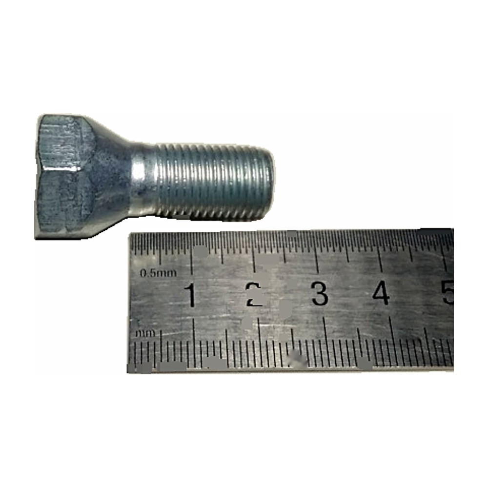 Болт колесный М12*1,25 (38/23, ключ 19, цинк) 2108-15. "БелЗАН" (уп. 20 шт), артикул 00356-7497100-009 — фото автозапчасти